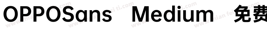 OPPOSans Medium字体转换